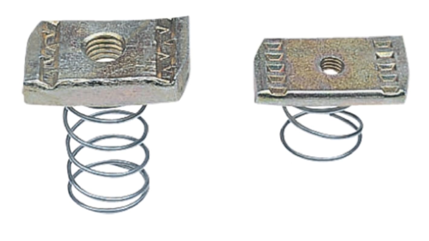 RS PRO Channel Nut, M8, Nut Base Dimensions 41 x 41mm, Zinc Plated