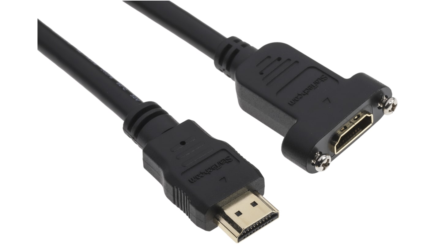 InLine HDMI Keystone Adapterkabel – 4K/30Hz, Buchse/Buchse, 0,2m | Für Einbau In Keystone-Module