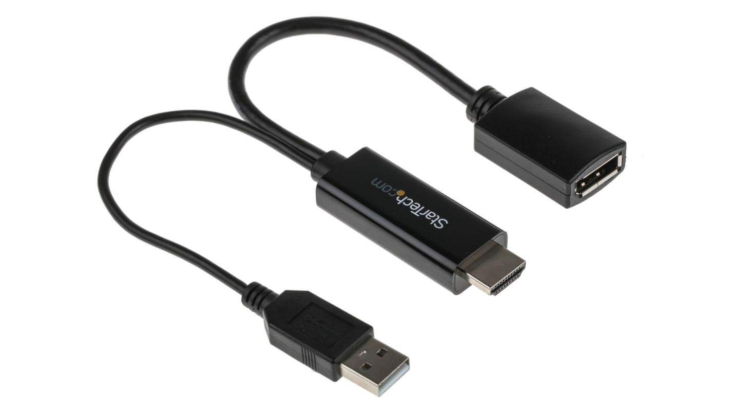 HD2DP HDMI to DisplayPort Adapter, 255mm Length 3840 x
