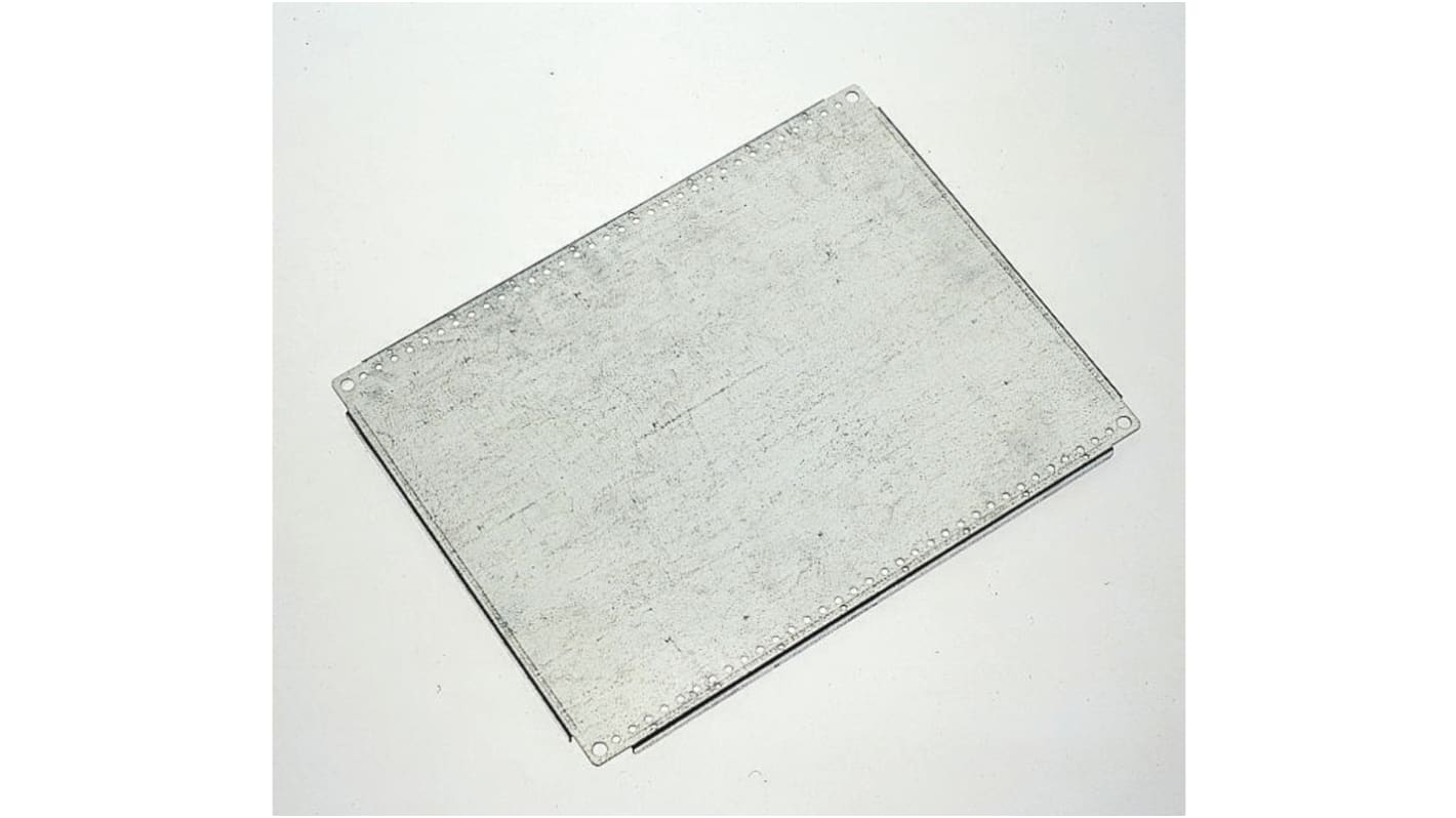 Fibox Steel Mounting Plate, 450mm H, 2mm W, 650mm L for Use with CAB P Enclosure