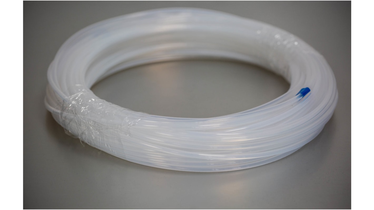 RS PRO Natural Flexible Tubing, 4mm ID, Polytetrafluoroethylene (PTFE), 50m RS