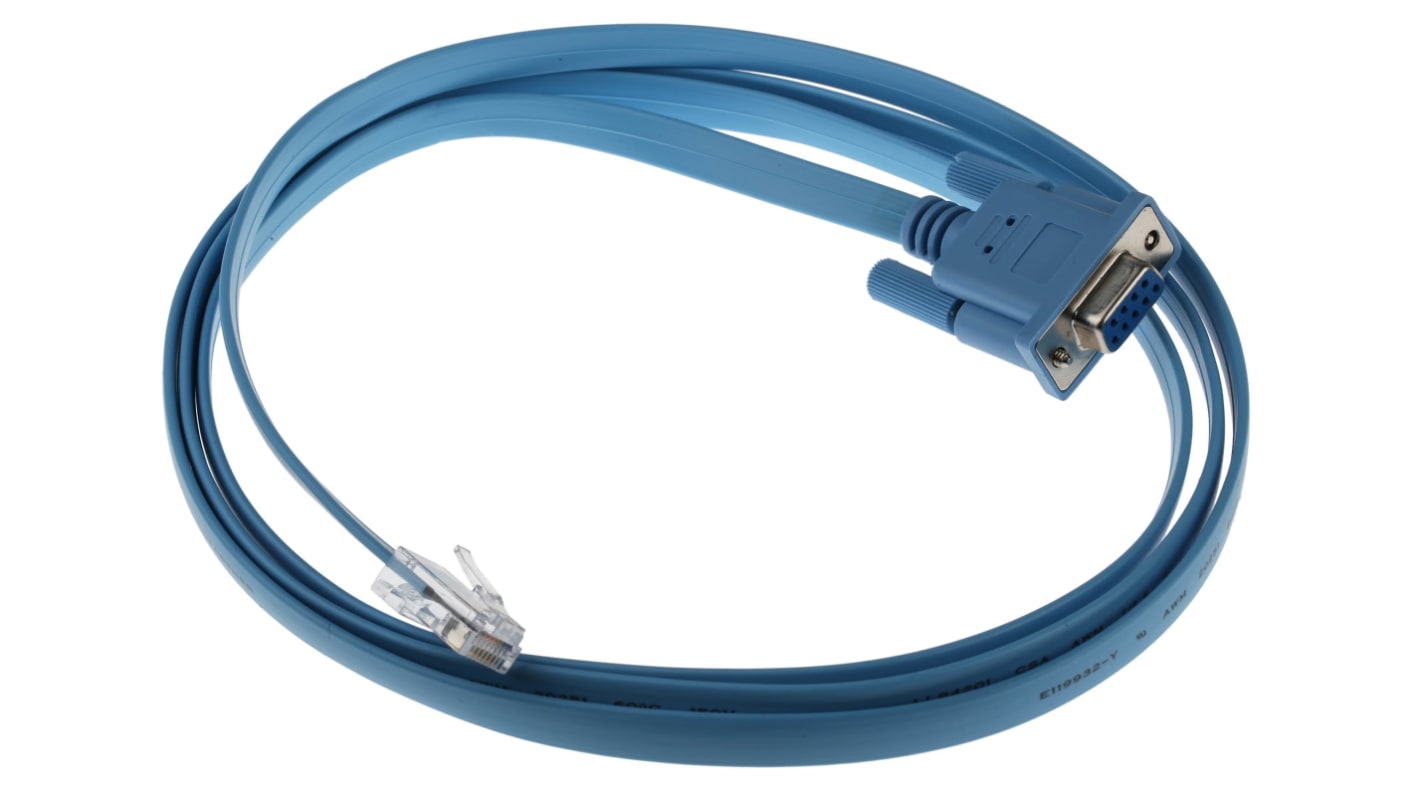 StarTech.com 600, 800, 1600, 1700 Serielles Kabel / RJ45 Stecker / 9-polig, D-Sub Buchse, 1.9m, Blau, CE, RoHS-konform