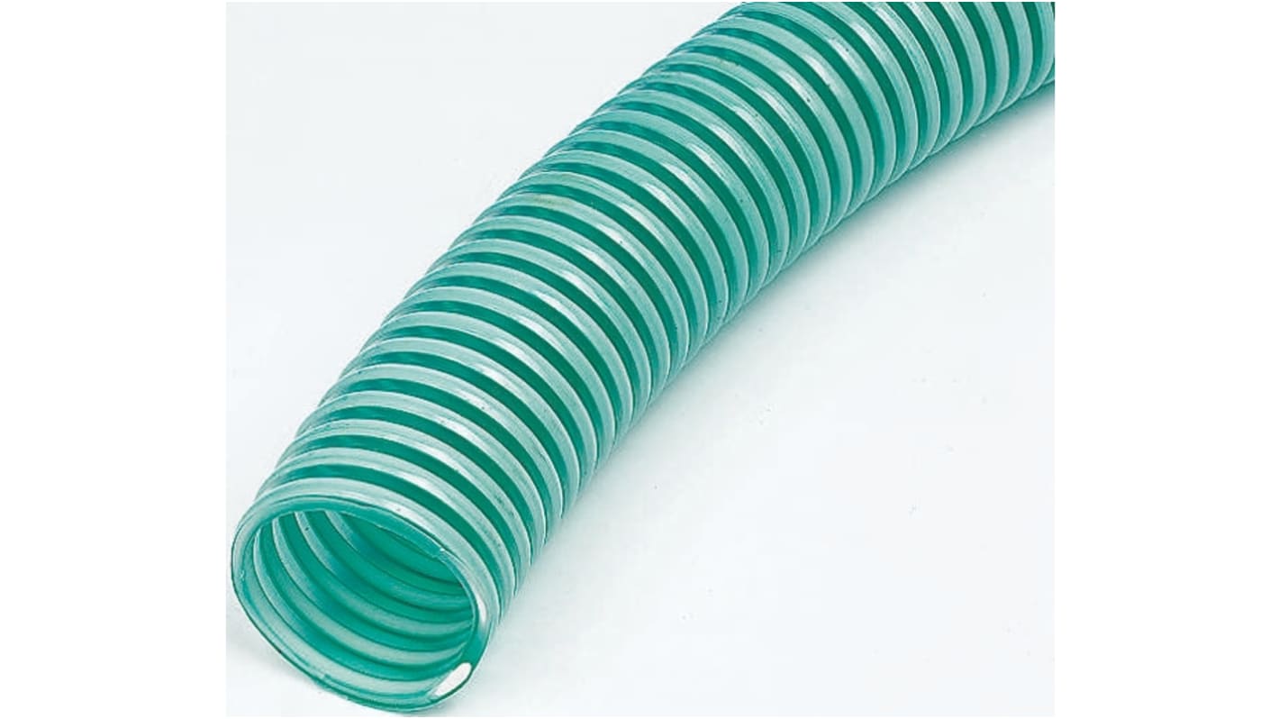 RS PRO Green PVC Reinforced Flexible Ducting, 5m, 220mm Bend Radius RS