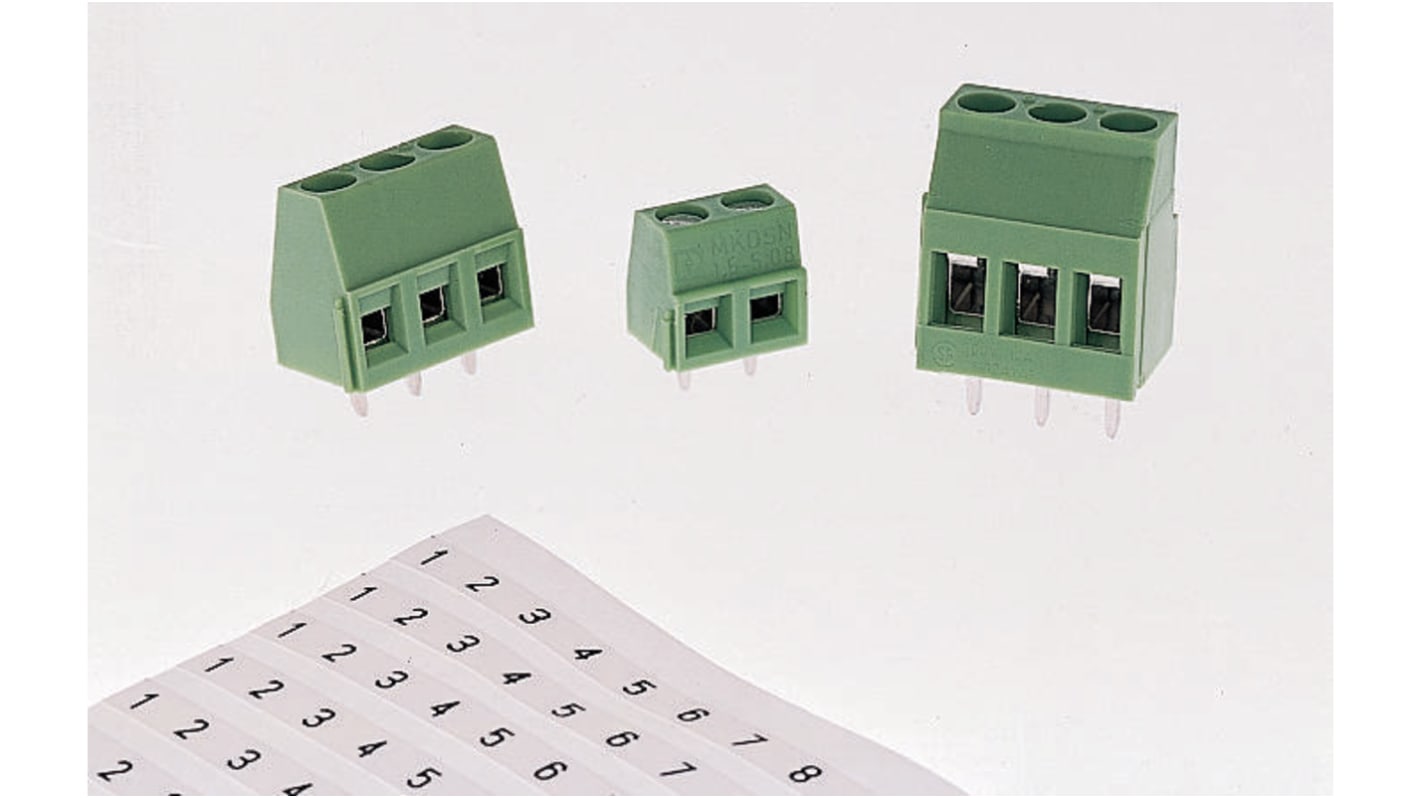 Borne para PCB Phoenix Contact de 8 vías, paso 5.08mm, 24A, montaje Montaje en orificio pasante, terminación Soldador