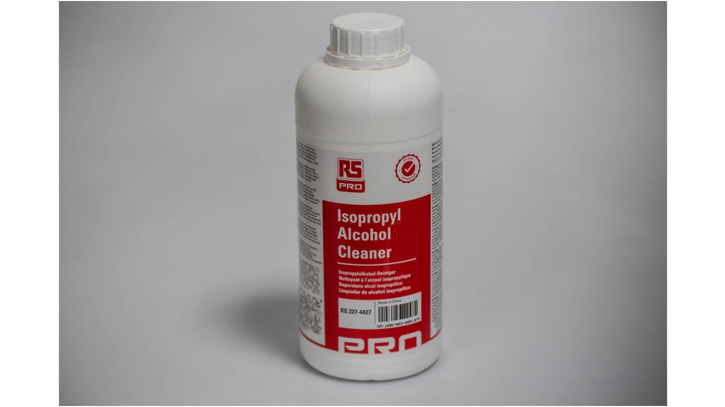 RS PRO, Typ Isopropylalkohol Isopropanol zur Leiterplatten-Reinigung, Flasche, 1 L