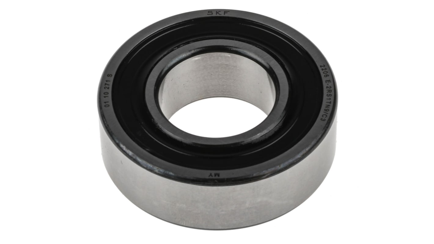 SKF 2206 E-2RS1TN9/C3 Self Aligning Ball Bearing- Both Sides Sealed 30mm I.D, 62mm O.D