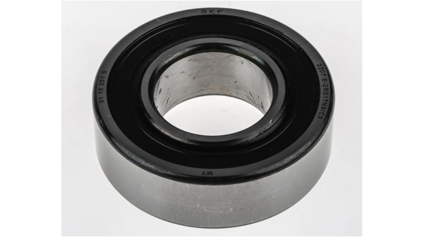 SKF 2207 E-2RS1TN9/C3 Self Aligning Ball Bearing- Both Sides Sealed 35mm I.D, 72mm O.D