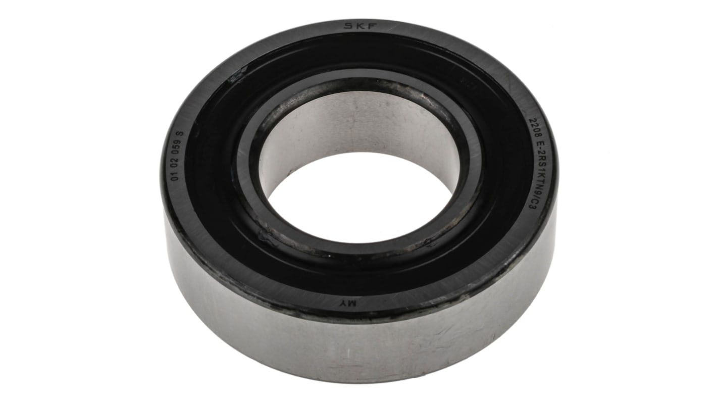 SKF 2208 E-2RS1KTN9/C3 Self Aligning Ball Bearing- Both Sides Sealed 40mm I.D, 80mm O.D