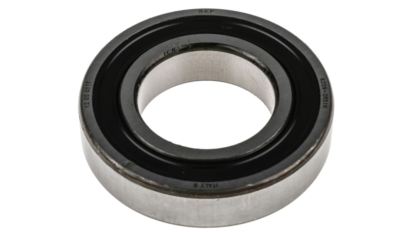 SKF 6209-2RS1K Single Row Deep Groove Ball Bearing- Both Sides Sealed 45mm I.D, 85mm O.D