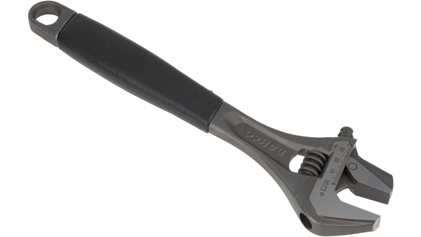 Bahco Adjustable Spanner, 308 mm Overall, 35mm Jaw Capacity, Plastic Handle