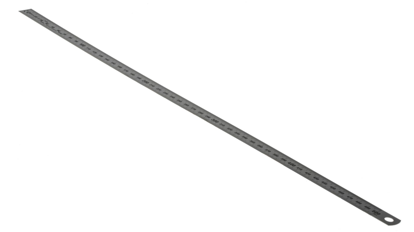 Kleffmann & Weese 500mm Stainless Steel Metric Ruler, With UKAS Calibration