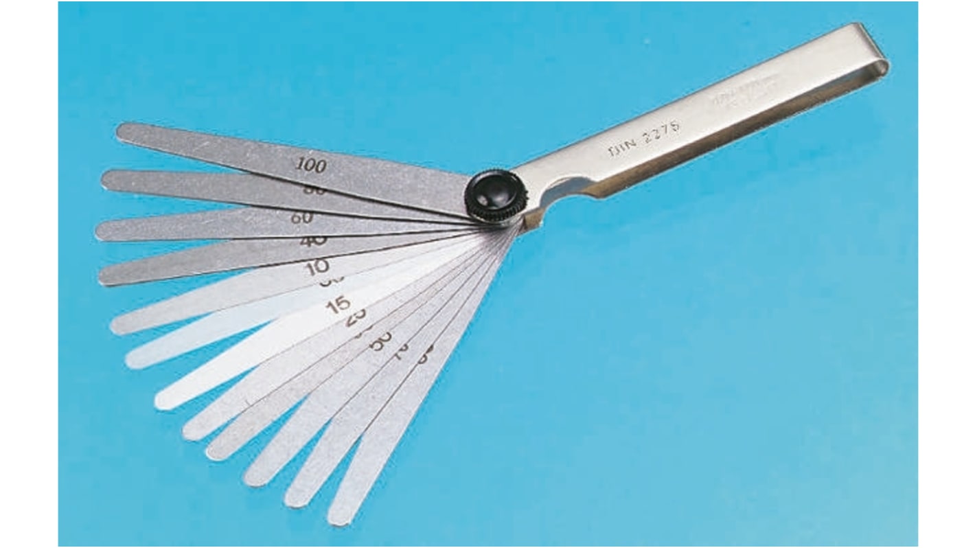 RS PRO Steel Feeler Gauge, 13 Blades