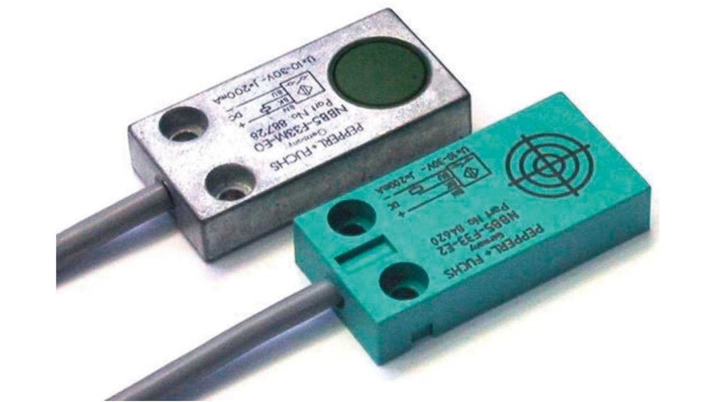 Sensor de proximidad Pepperl + Fuchs, alcance 5 mm, salida NPN, 10 → 30 Vdc, IP67, 500Hz
