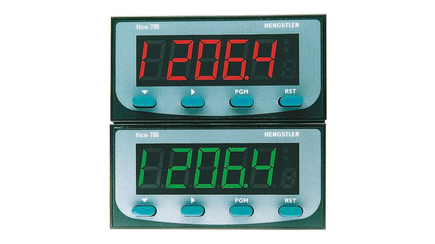 West Instruments Tico 735 LED Einbaumessgerät für Strom, Spannung H 45mm B 92mm 5-Stellen T. 100mm 18,5 mm Ziffernhöhe