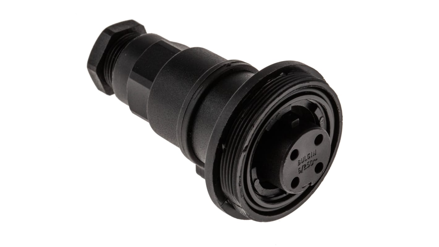 PX0749/S Bulgin Circular Connector, 4 Contacts, Inline, Socket