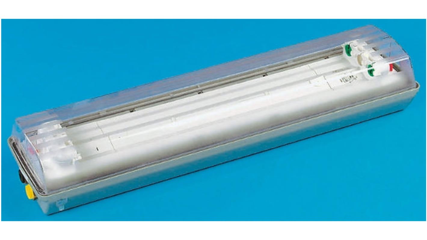 Luce per ambienti pericolosi tubo fluorescente doppio Eaton 2 x 18 W, Apparecchio di illuminazione, zona , zona 1, 2,