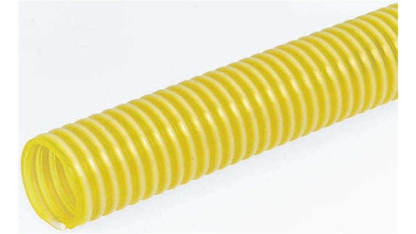 RS PRO Yellow PVC Reinforced Flexible Ducting, 10m, 170mm Bend Radius RS