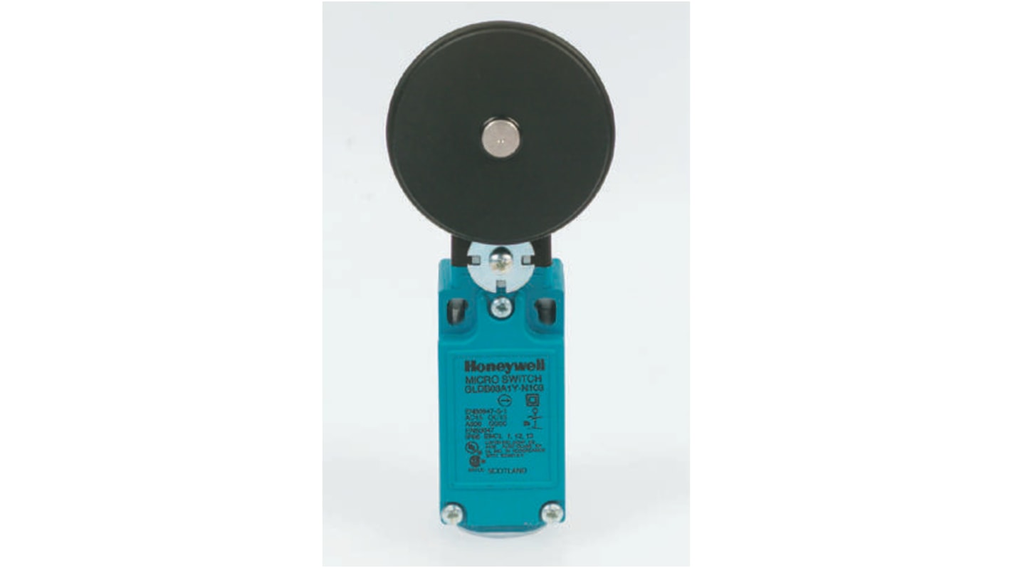 Honeywell GLC Series Roller Lever Limit Switch, 2NC, IP66, DPST 2NC, Die Cast Zinc Housing, 300V ac Max, 10A Max