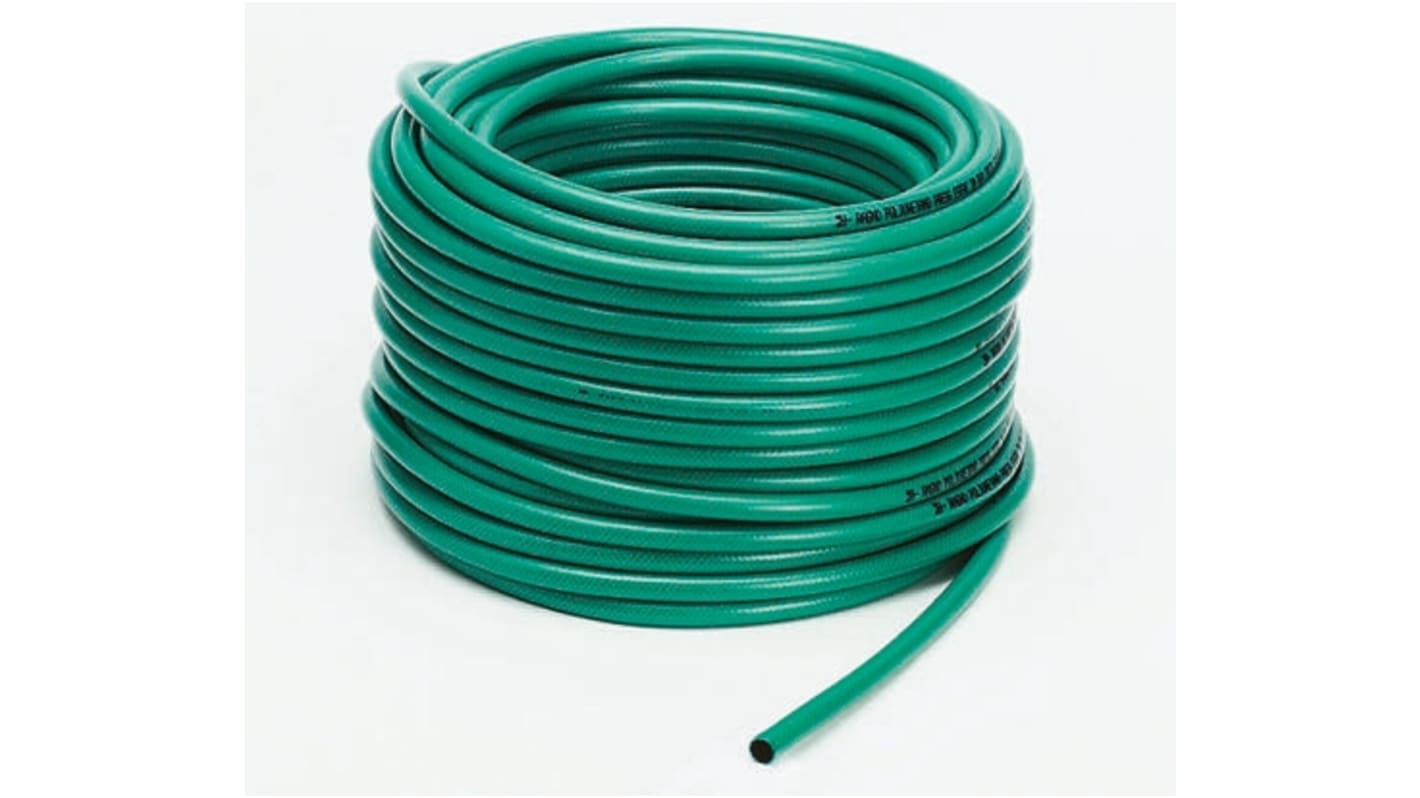 Tube flexible RS PRO PUR, Ø 10mm x Ø 15mm, L 50m Vert