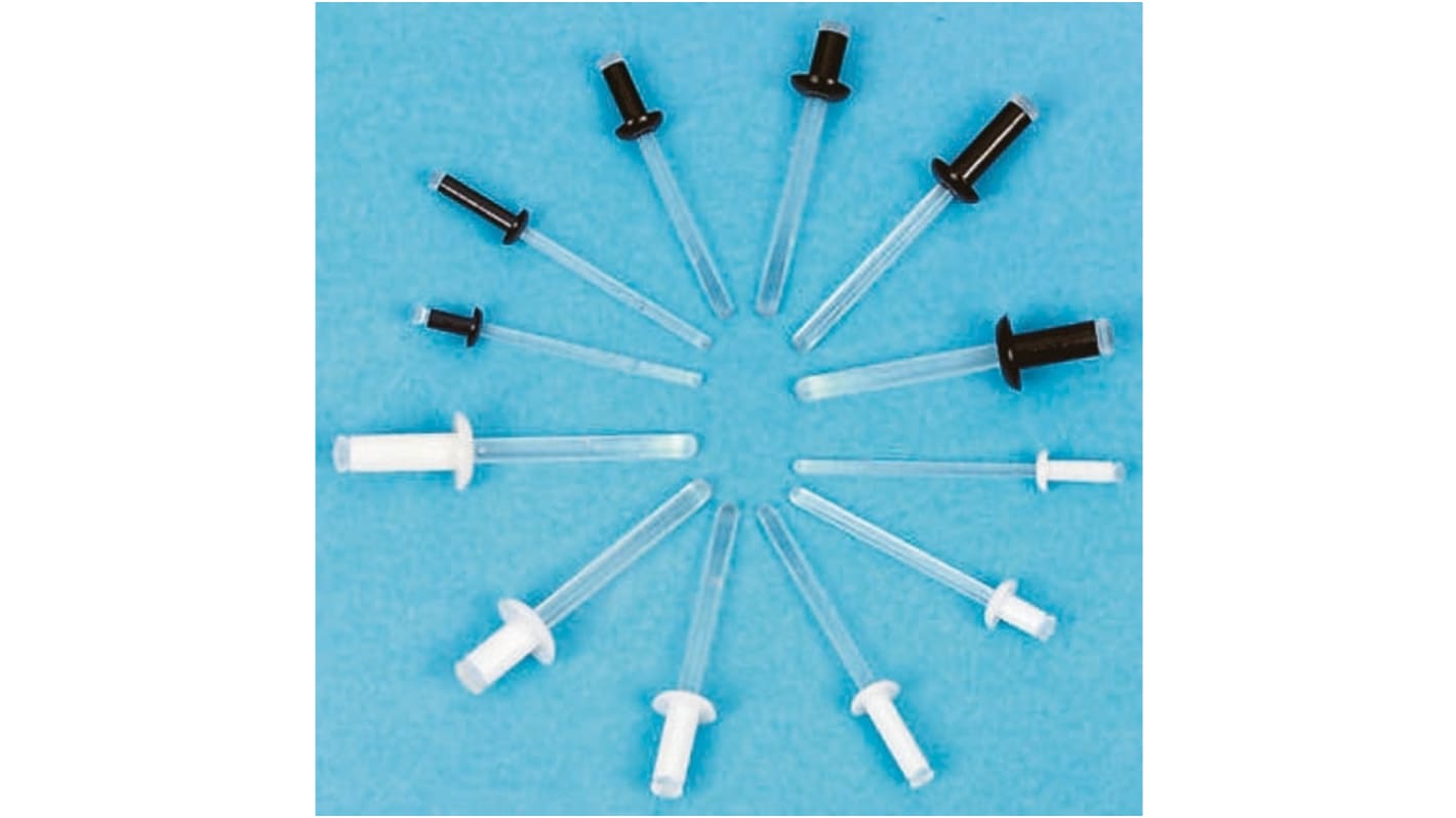 Essentra Nylon Clinch Rivet, 3.2mm RS