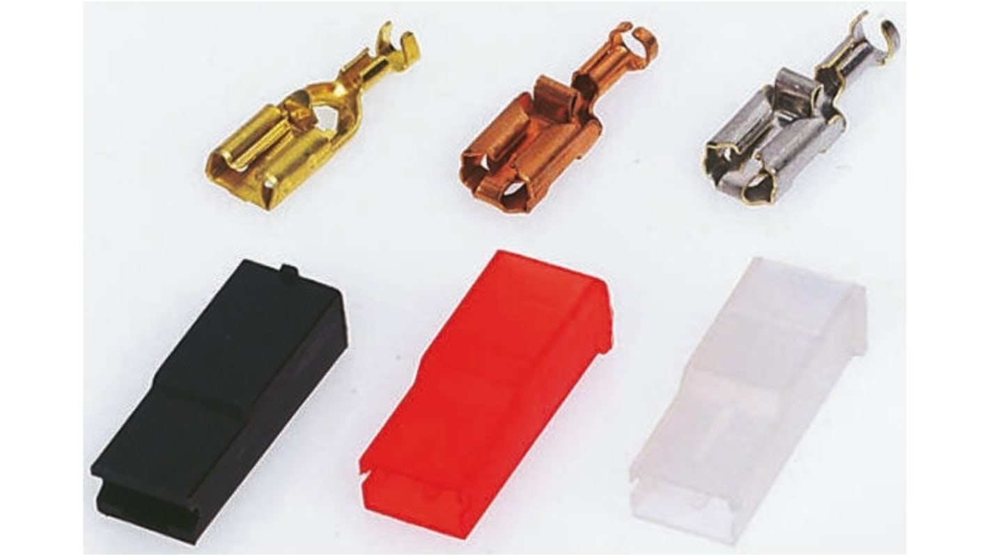 3410022 TE Connectivity Crimp Quick Disconnect Terminal, 6.35 x 0.81mm Tab Size RS