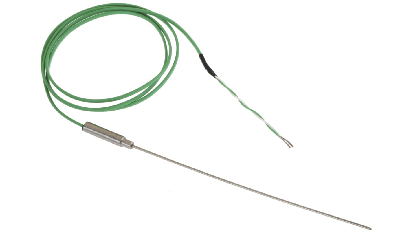 Thermocouple à isolation minérale RS PRO type K Ø 1.5mm, L 150mm, +1100°C max à Raccord dénudé