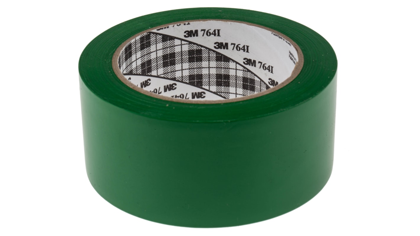 Nastro di indicazione di corsia Verde 3M Scotch 764, in Vinile, 50mm x 33m