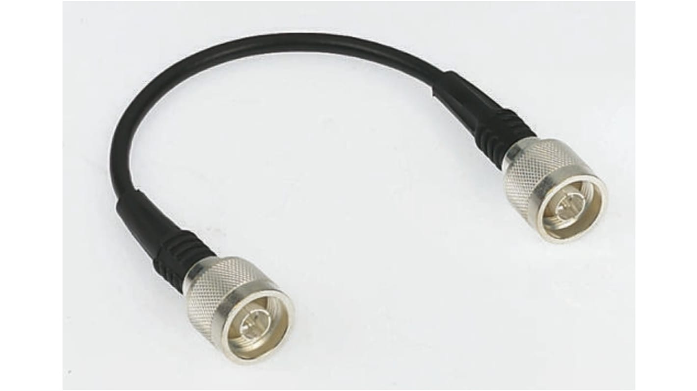 Mobilemark Male N Type to Male N Type Coaxial Cable, 304.8mm, RF195 Coaxial, Terminated