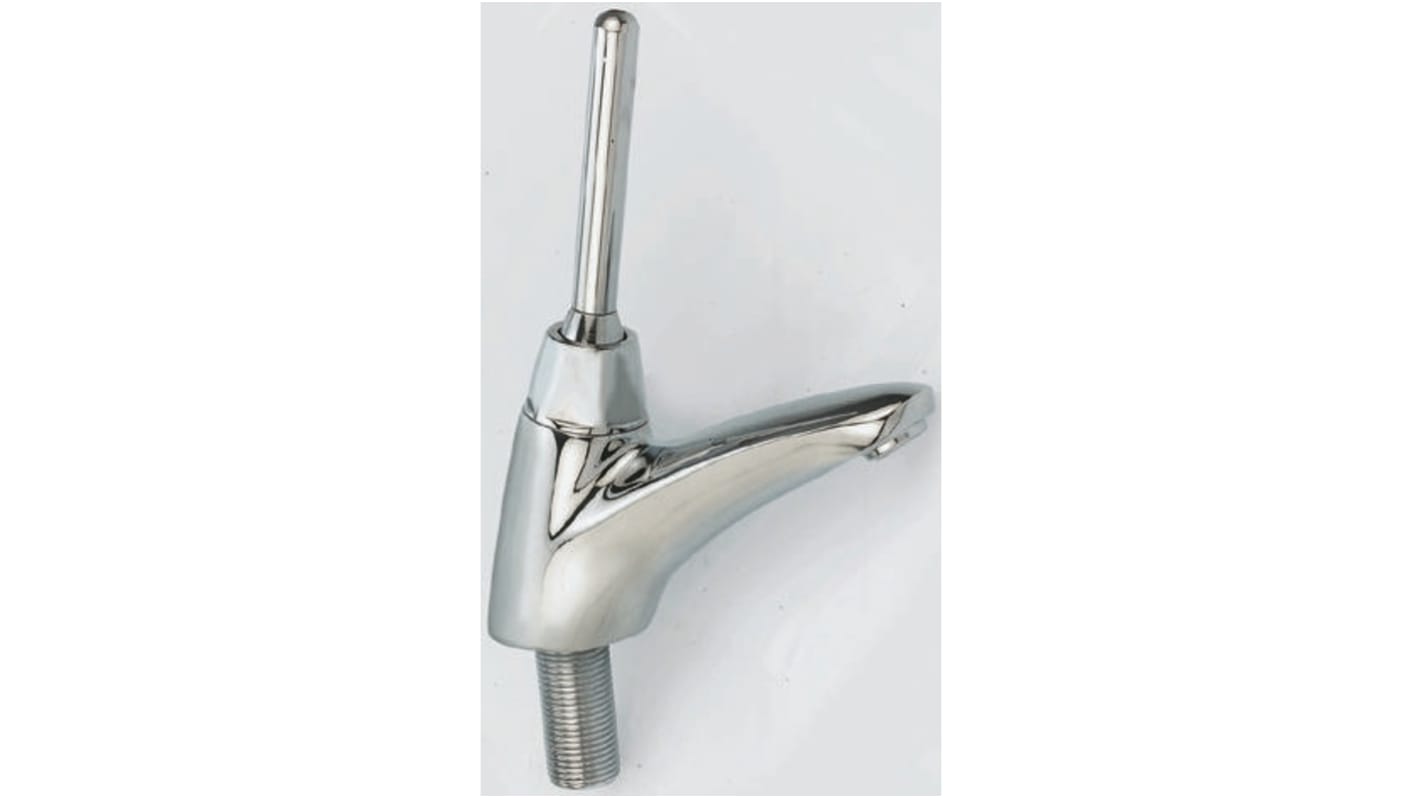 Chrome Plated Brass Lever Basin Tap, 1/2in
