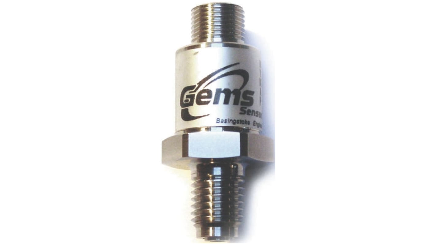 Gems Sensors Trykføler Analog udgang, Relativ, For diverse medier, max. tryk: 1600bar, 8 → 30 V= M12