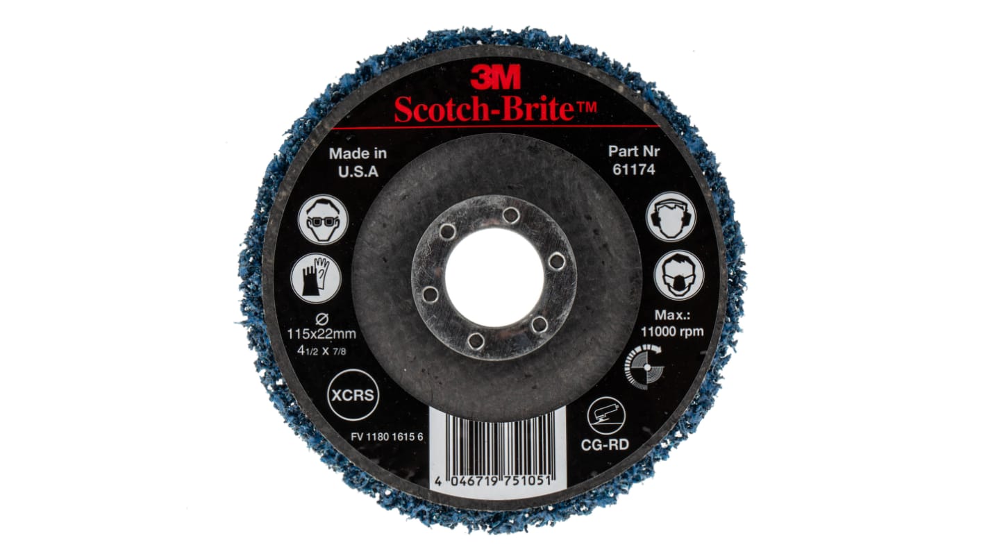 Disque abrasif 3M Scotch-Brite Scotch-Brite, Ø 115mm, par 1