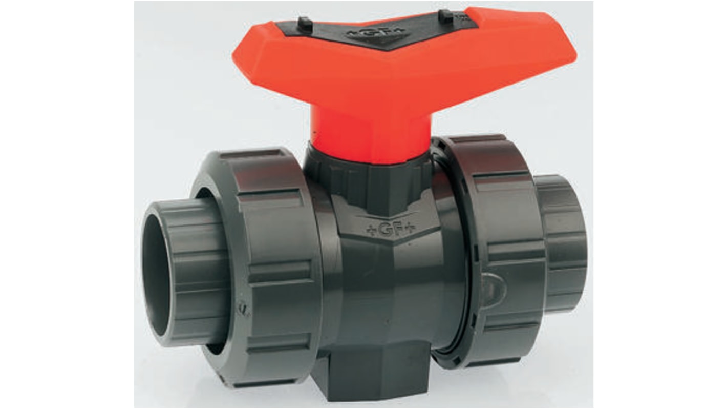 161546204 Fischer Plastic 2 Way, High Pressure Ball Valve, BSP, 1in RS