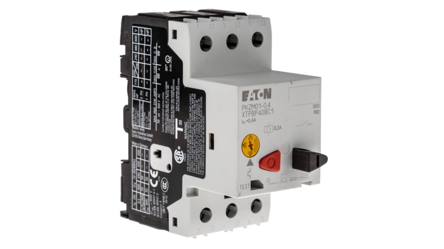 Eaton 0.25 → 0.4 A Motor Protection Circuit Breaker, 690 V ac