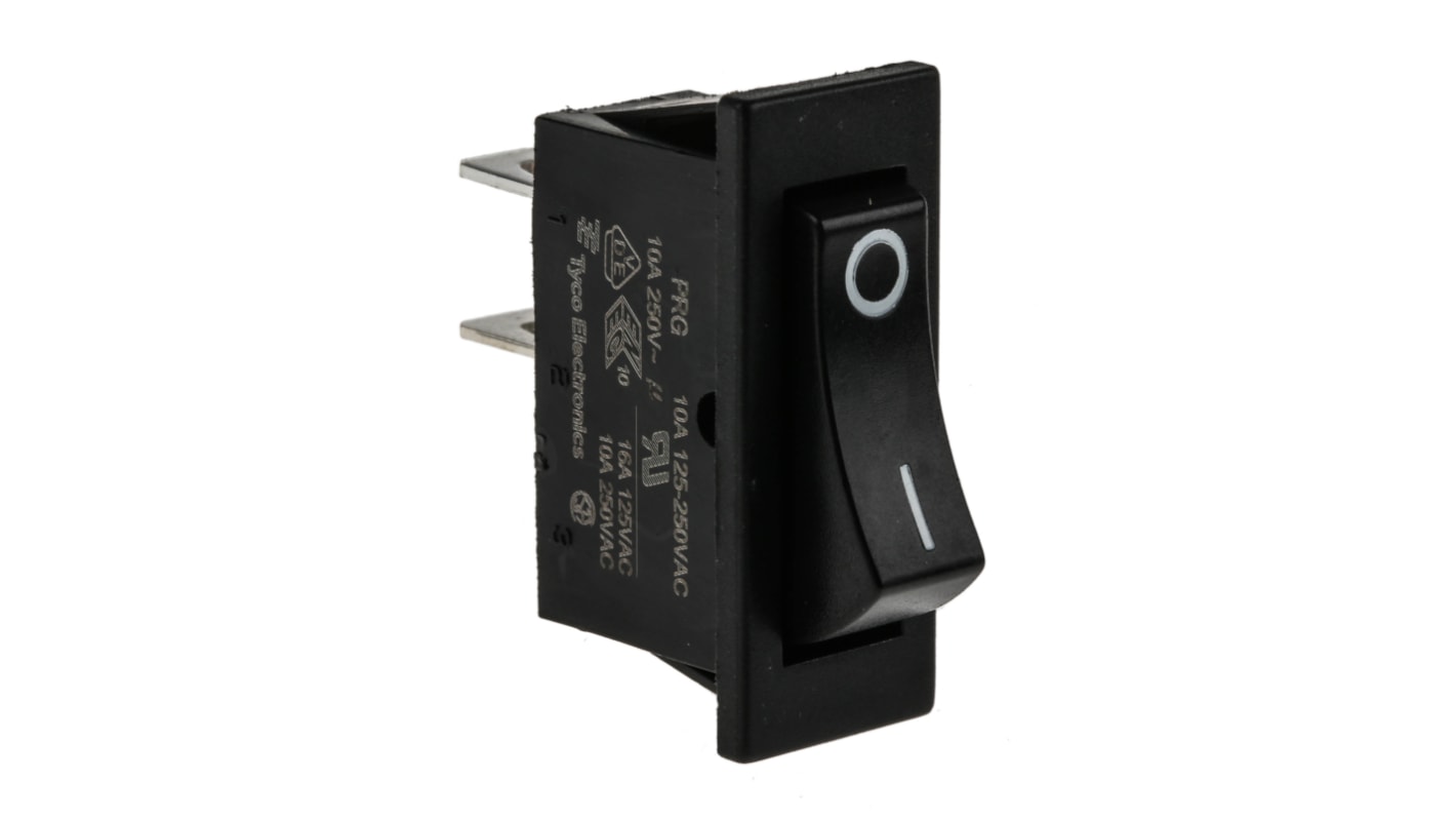 TE Connectivity SPST, On-Off Rocker Switch Panel Mount