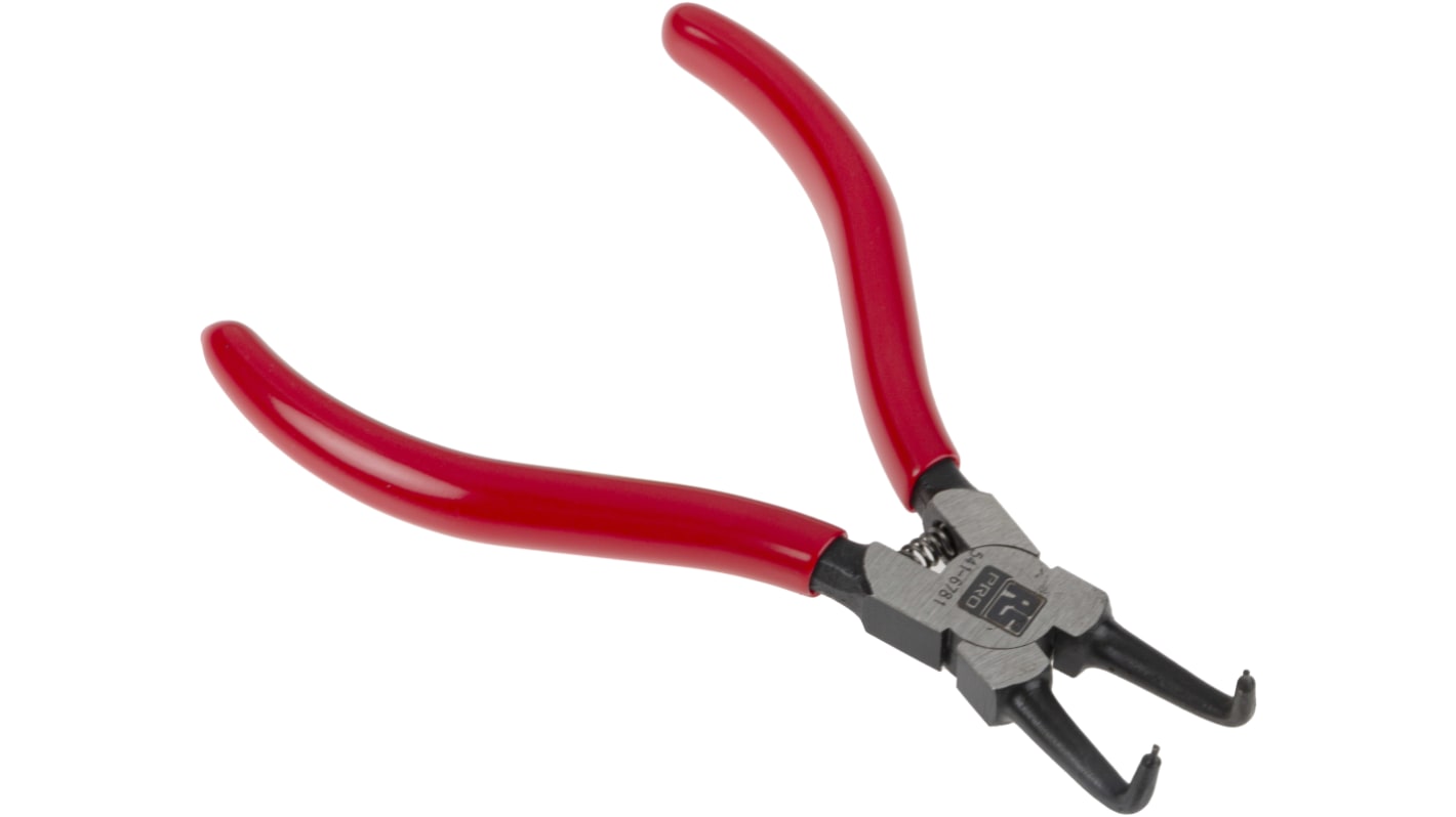 RS PRO Circlip Pliers, 125 mm Overall, Bent Tip