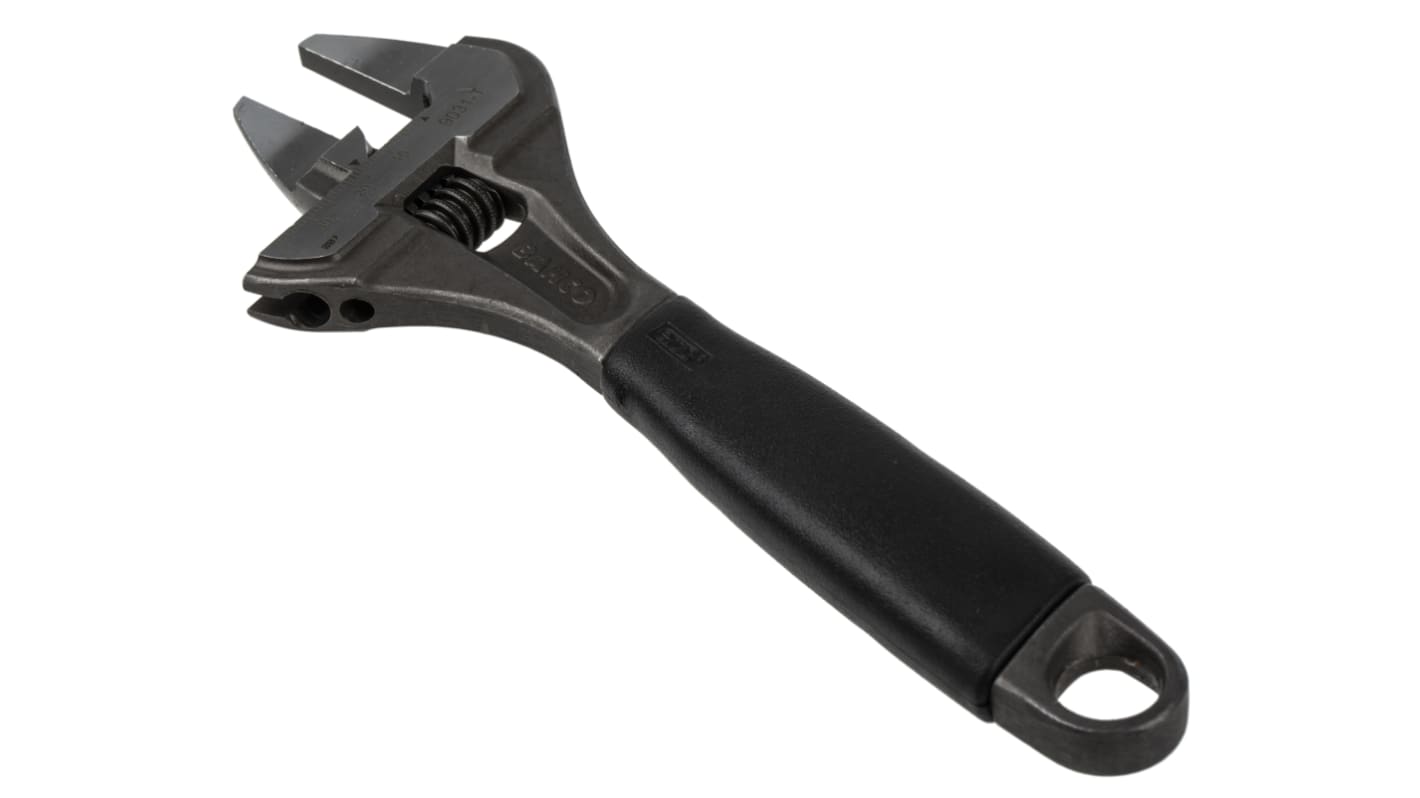 Bahco Adjustable Spanner, 218 mm Overall, 38mm Jaw Capacity, Plastic Handle