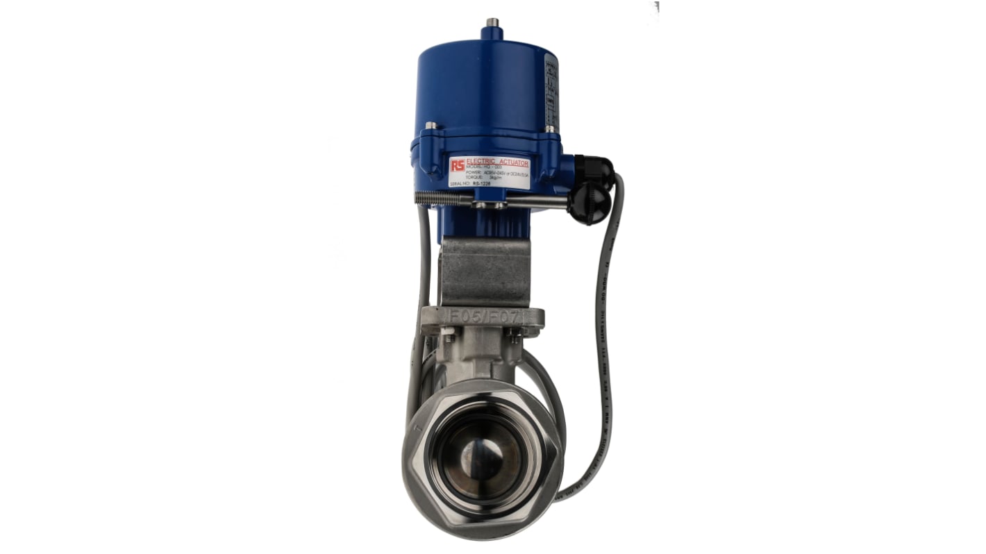 RS PRO Motorised Valve, Ball type , 1000 psi