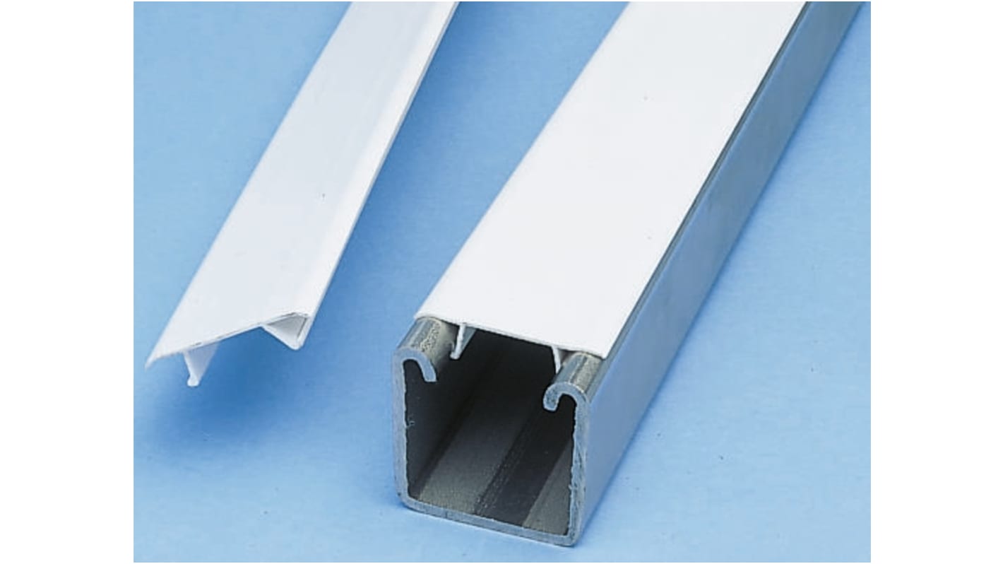 White PVC enclosure strip, 3m