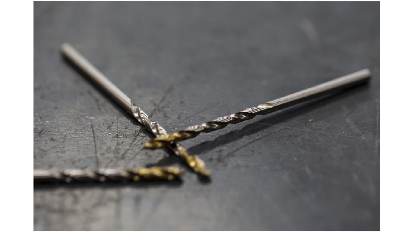 2FRA0022.5 Dormer A002 Series HSSTiN Twist Drill Bit, 2.5mm Diameter