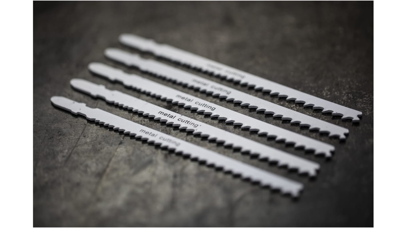 RS PRO, 5 → 10 Teeth Per Inch 105mm Cutting Length Jigsaw Blade, Pack of 5 RS