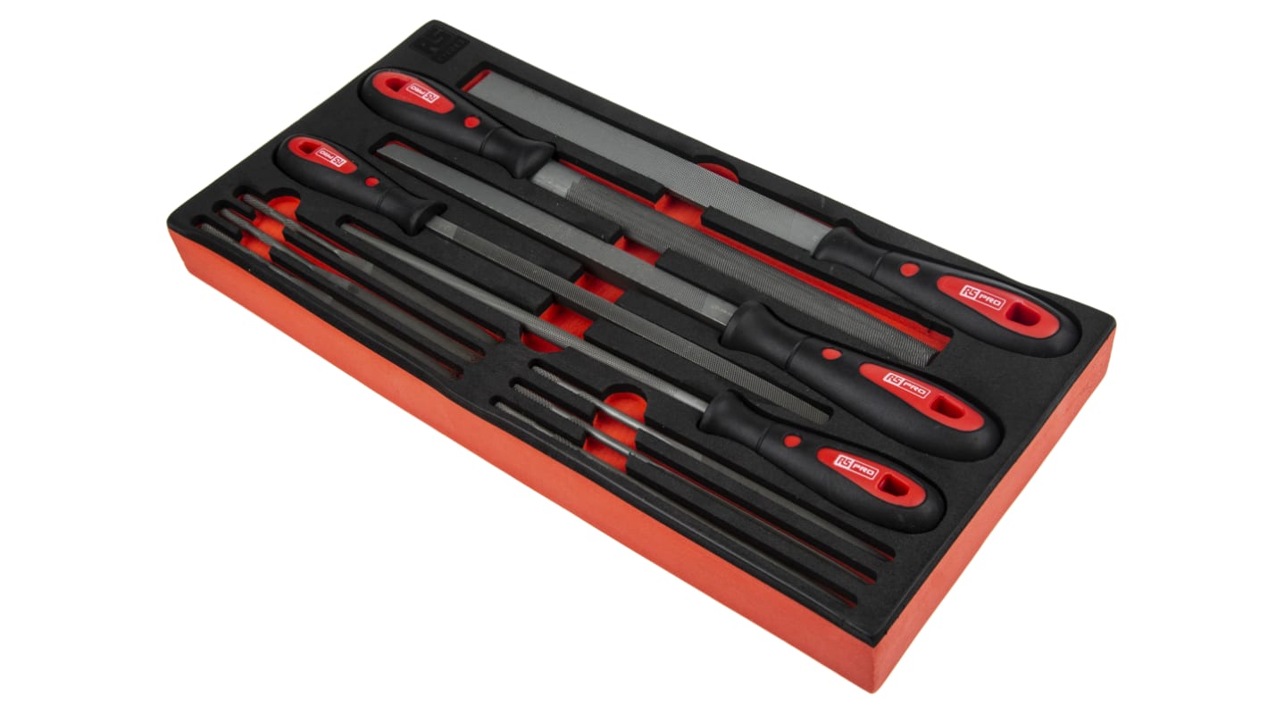 Set di lime RS PRO, Bastarda, L. 160mm, 11 pezzi