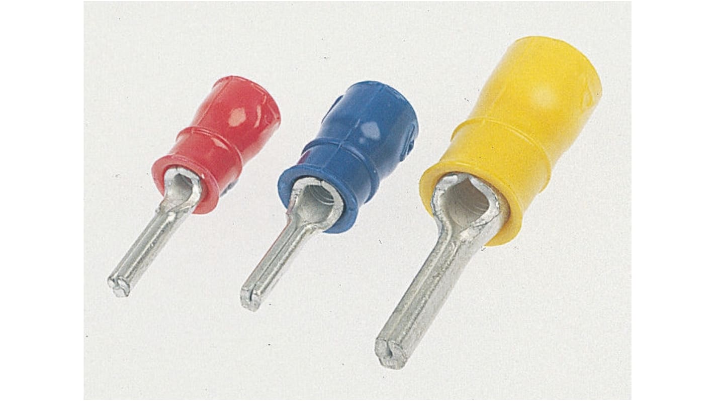 TE Connectivity, PLASTI-GRIP Insulated, Tin Crimp Pin Connector, 3mm² to 6mm², 12AWG to 10AWG, 2.6mm Pin Diameter,