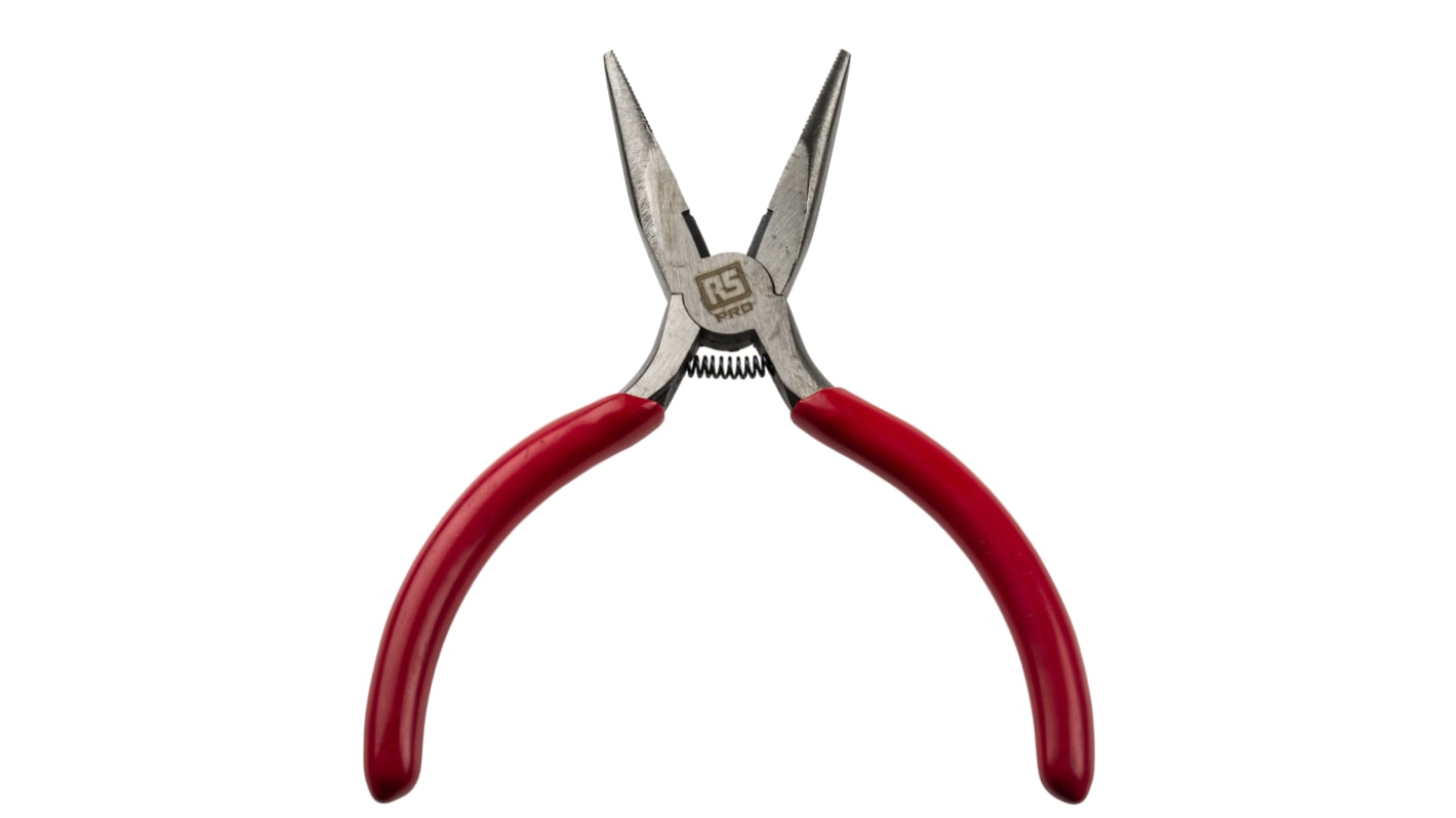 RS PRO Long Nose Pliers, 120 mm Overall, Straight Tip RS