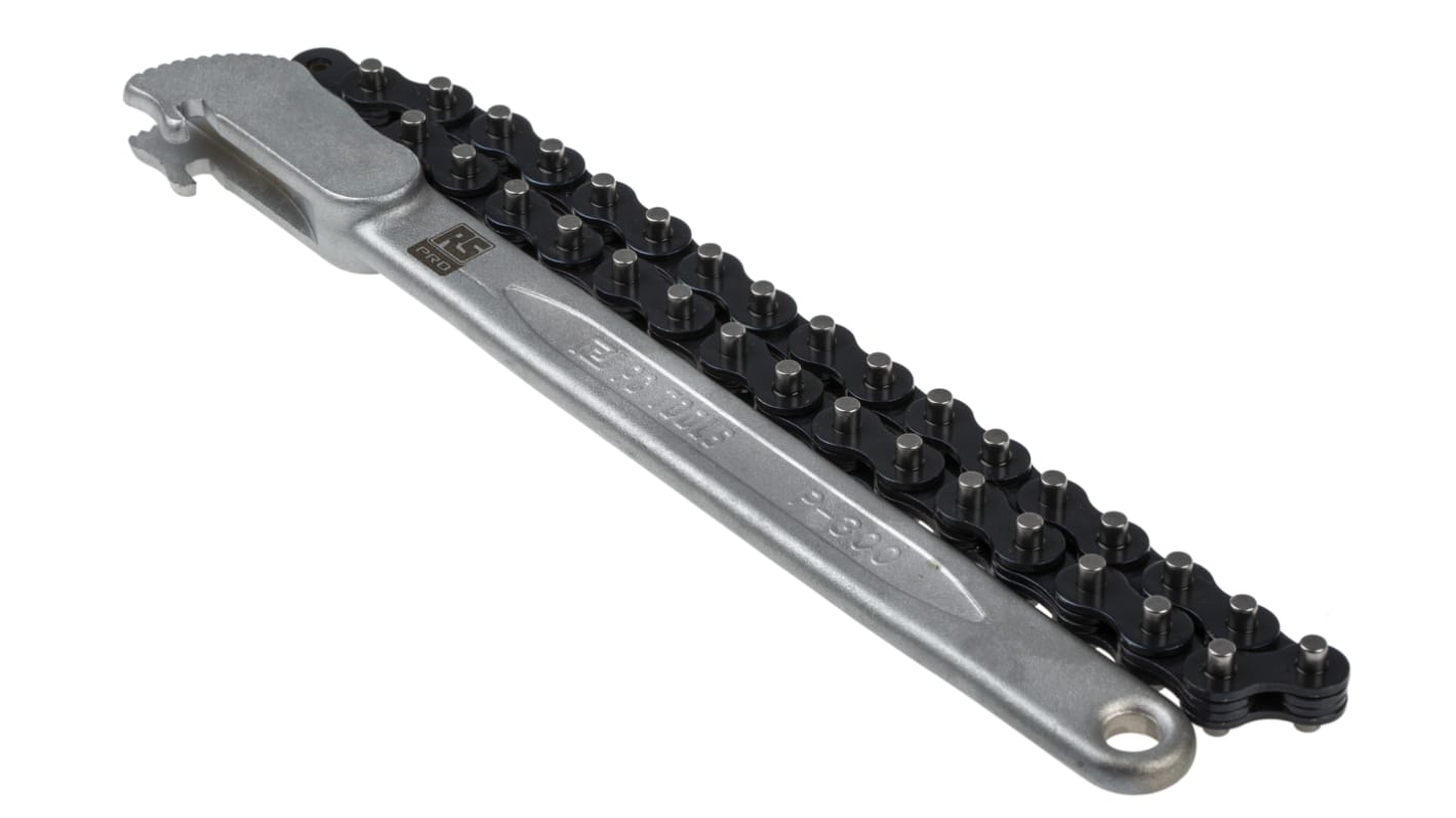 RS PRO Chain Wrench, 500 mm Overall, 304.8mm Jaw Capacity, Metal Handle