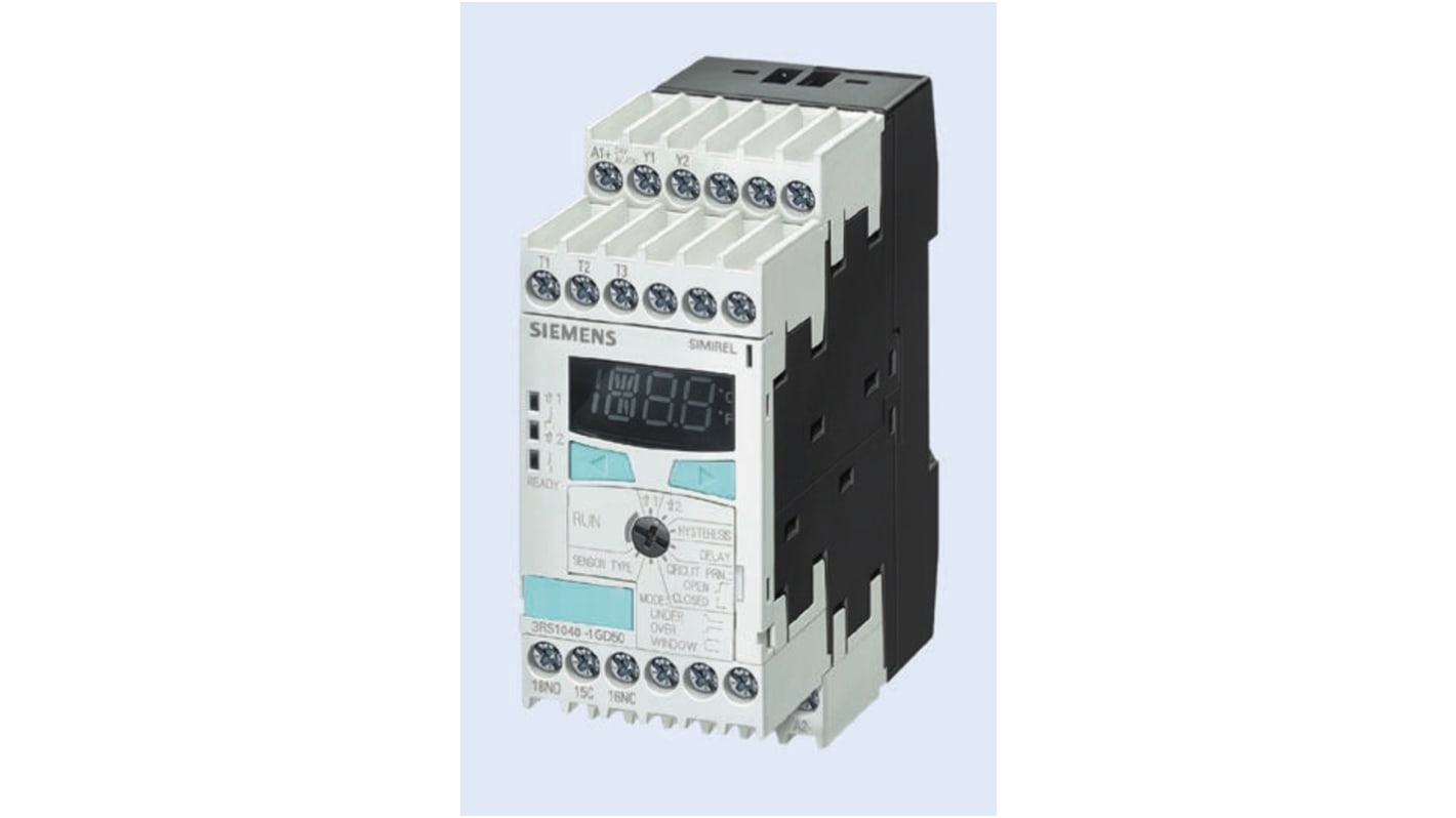 3RS11401GW60 Siemens Temperature Monitoring Relay, SPST RS