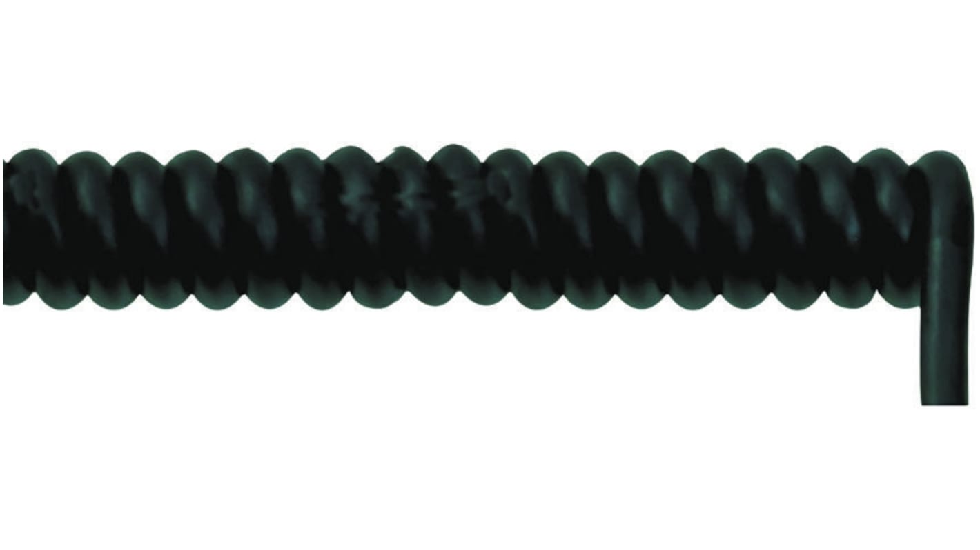 Cable de alimentación en espiral H07RN-F Lapp UNITRONIC de 3 núcleos, 1.5 mm², Ø ext. 10.1mm, long. 2m, 750 V / 18 A,