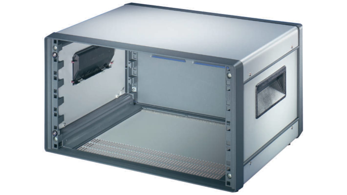 Caja de montaje en rack de 19" 12U nVent SCHROFF serie Comptec, de Aluminio, ventilada, 553 x 520 x 600mm