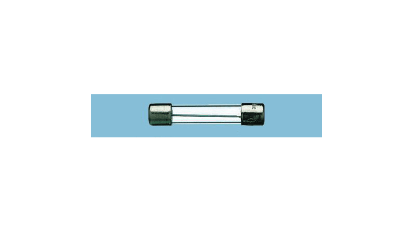 RS PRO 1.25A T Glass Cartridge Fuse, 6.3 x 32mm
