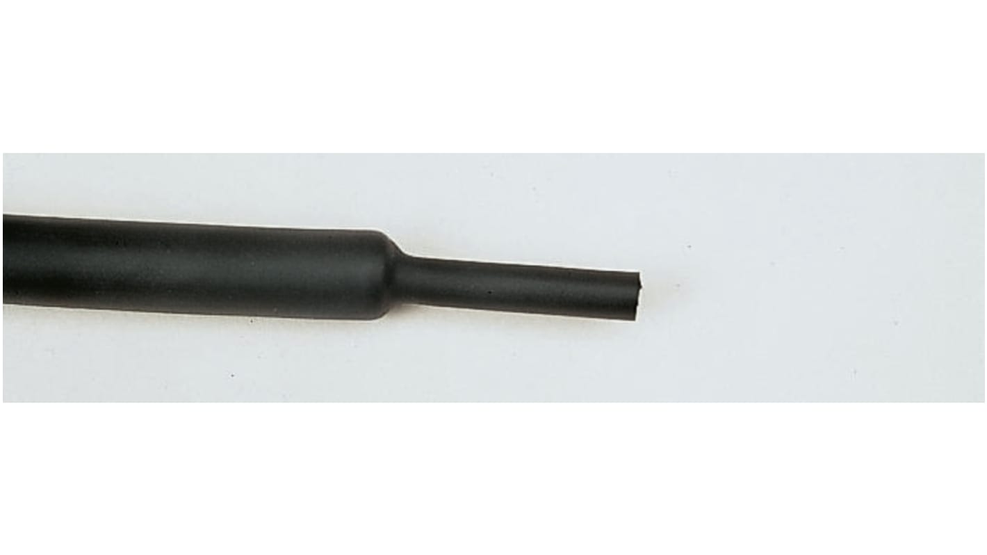 TE Connectivity Adhesive Lined Heat Shrink Tubing, Black 6mm Sleeve Dia. x 30m Length 3:1 Ratio, CGAT Series