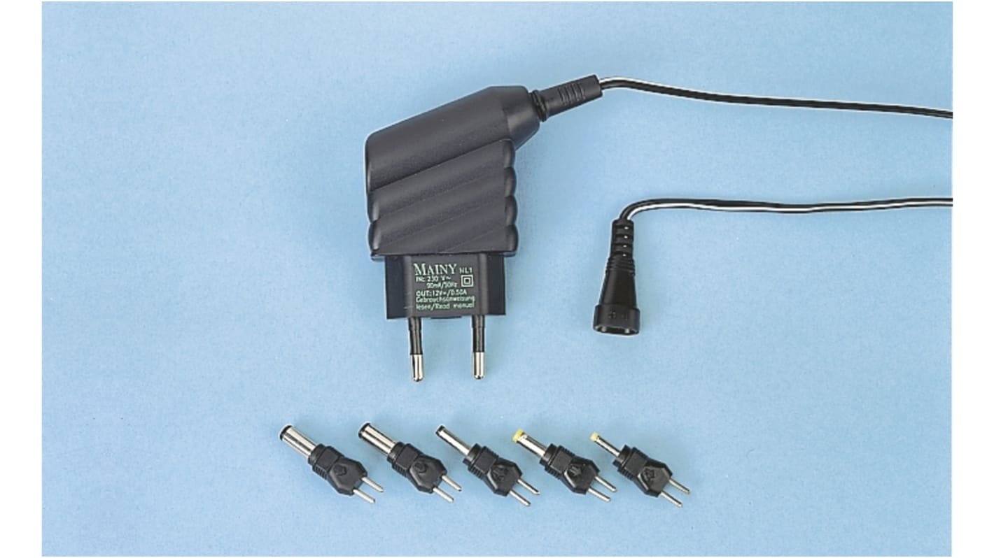 Egston Plug In Power Supply 12V dc Output, 500mA Output